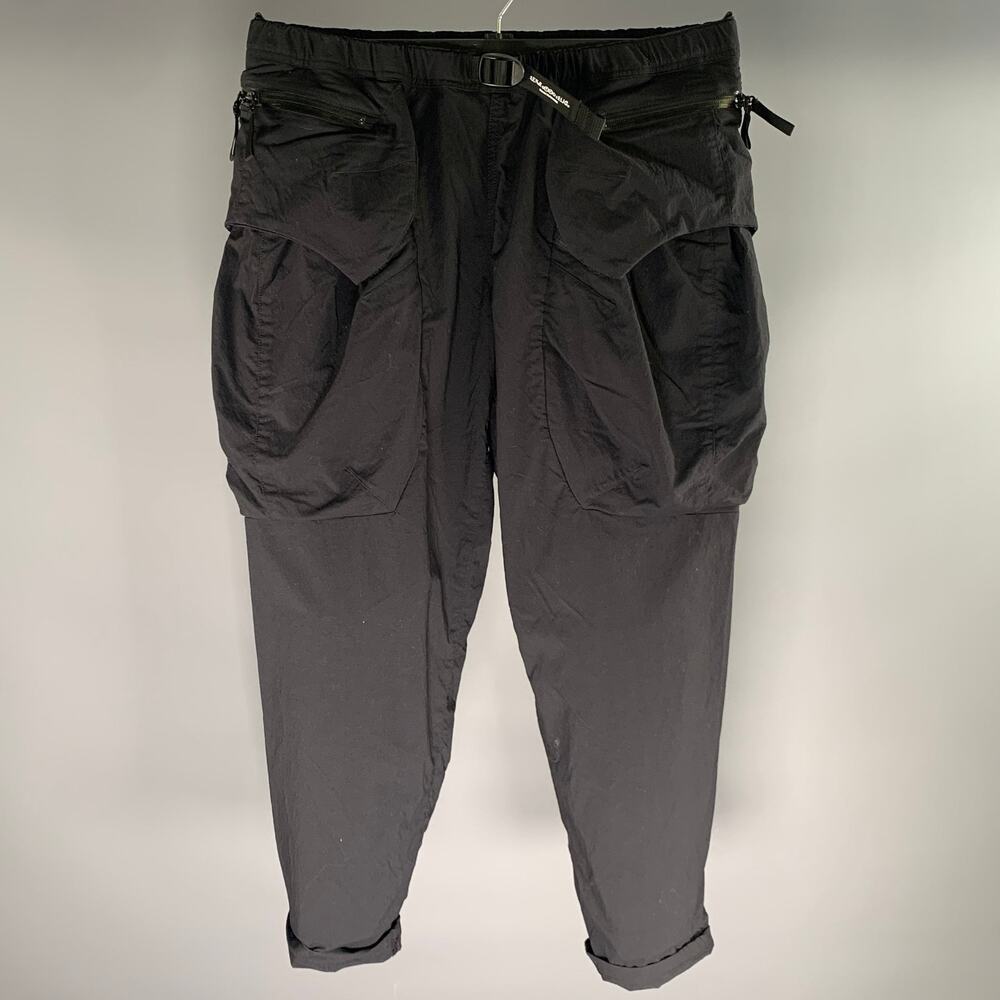 DENIM & DUNGAREE Size M Black Nylon Polyurethane Joggers Casual Pants